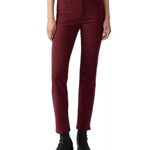 Levi's Women's Dark Red / Burgundy Straight Leg Jeans